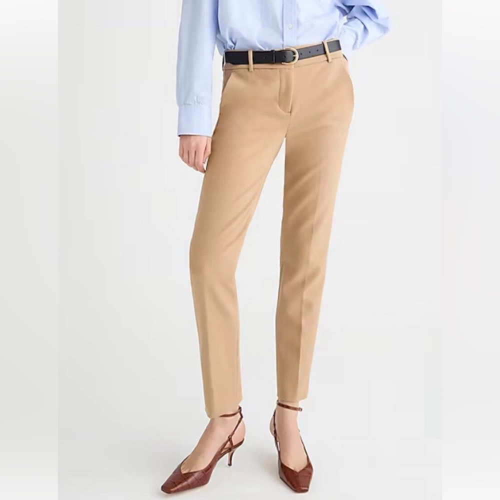 J. Crew Women's Ankle Crop Pants in Camel